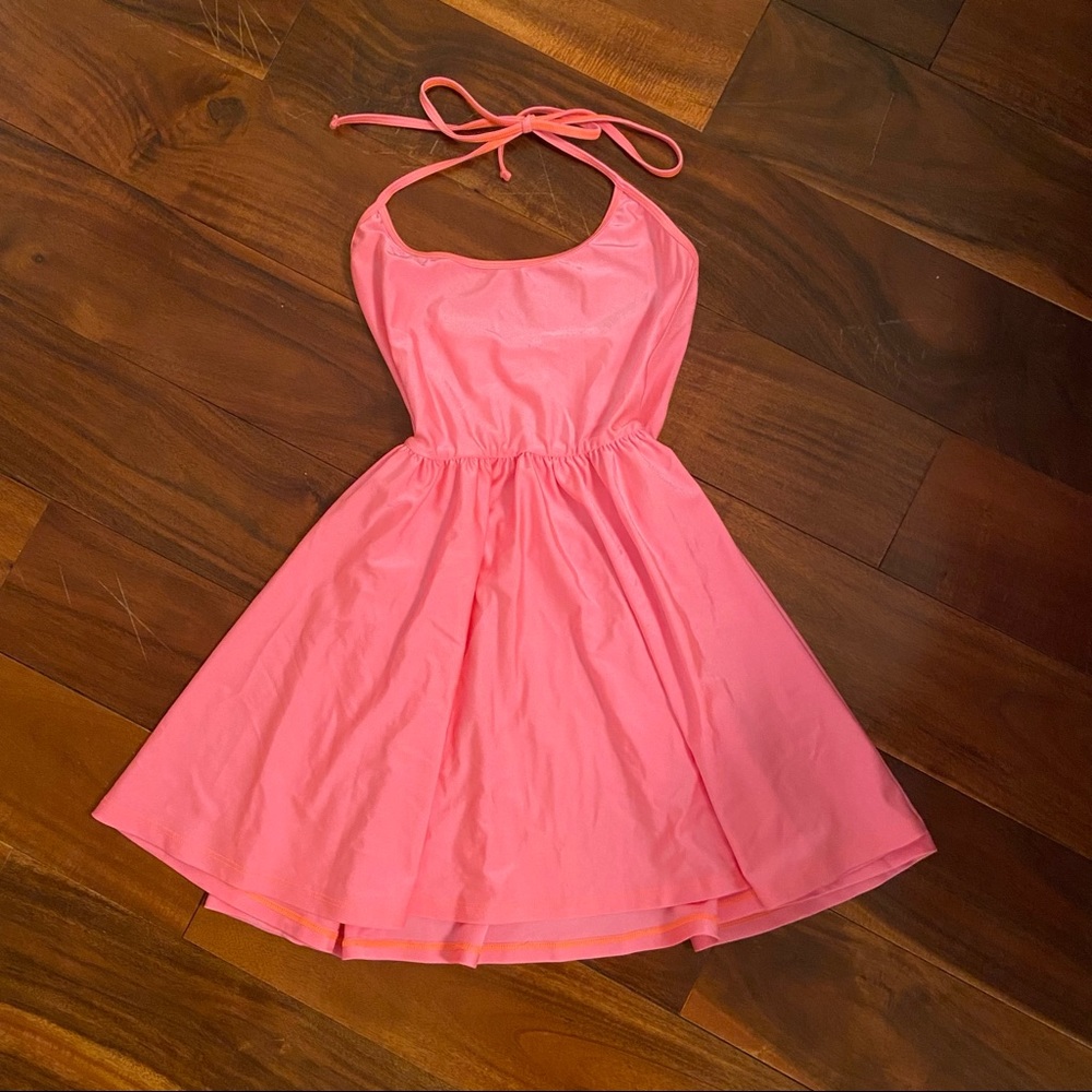 American Apparel pink mini skater dress |great for Halloween, parties, going out